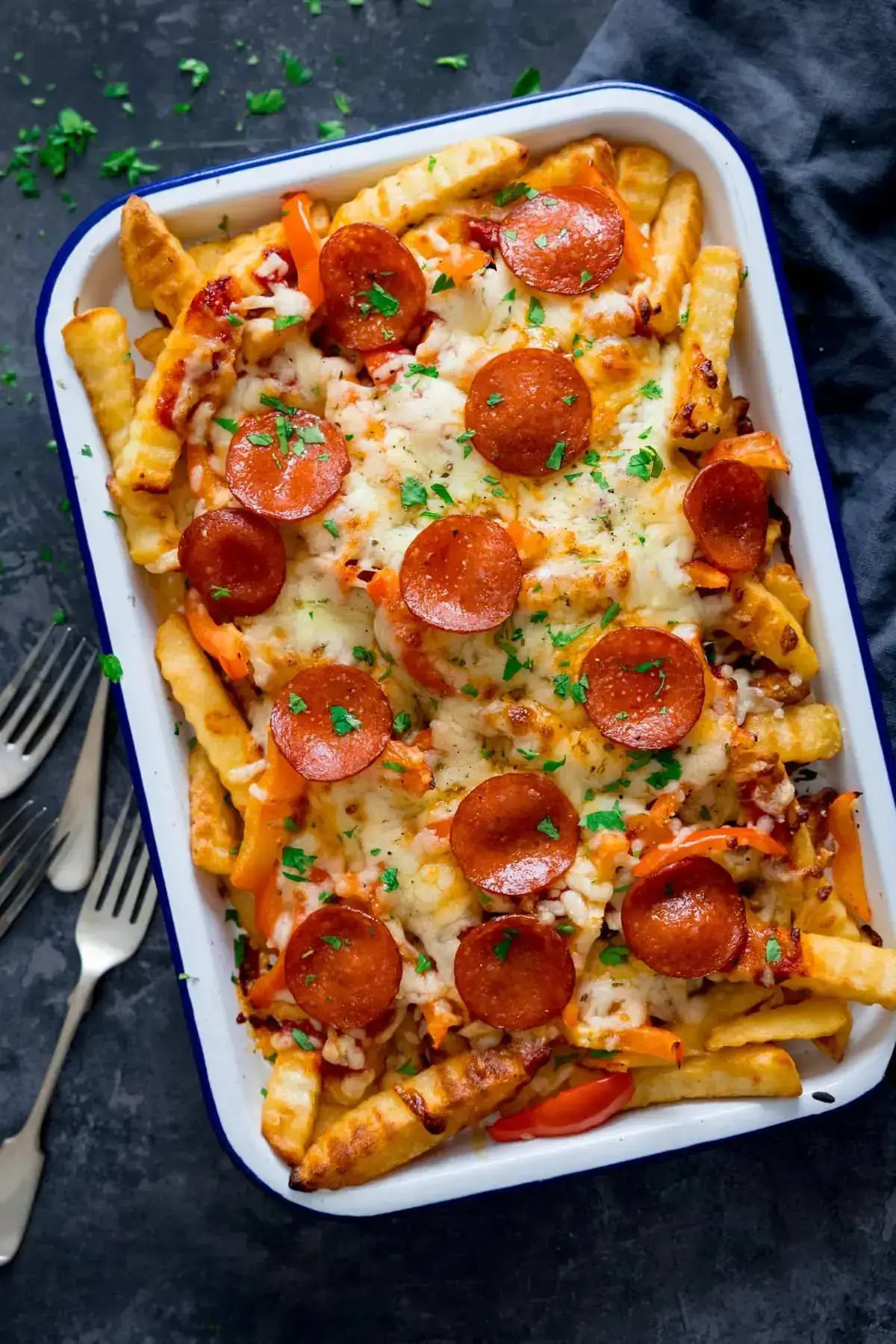 kitchen sanctuary pizza fries