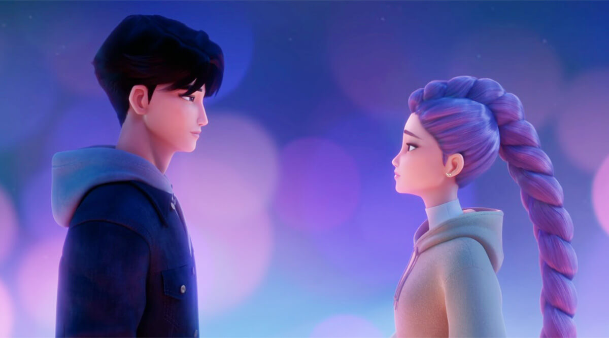 KPop Demon Hunters: Jinu and Rumi singing 'Free'