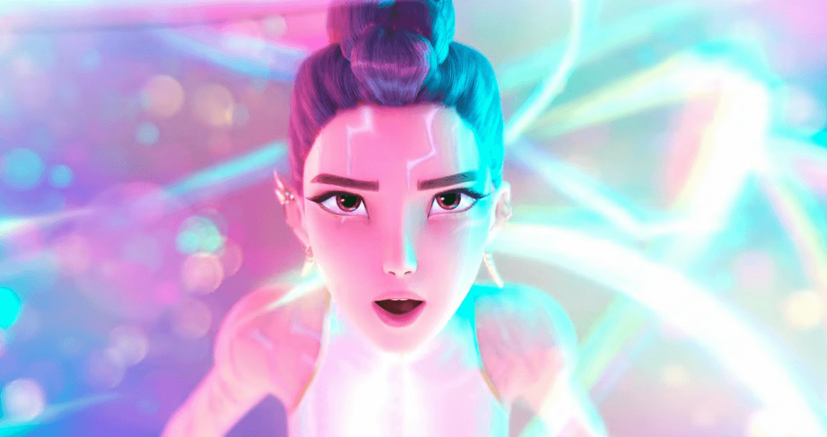 KPop Demon Hunters: Rumi making Rainbow honmoon