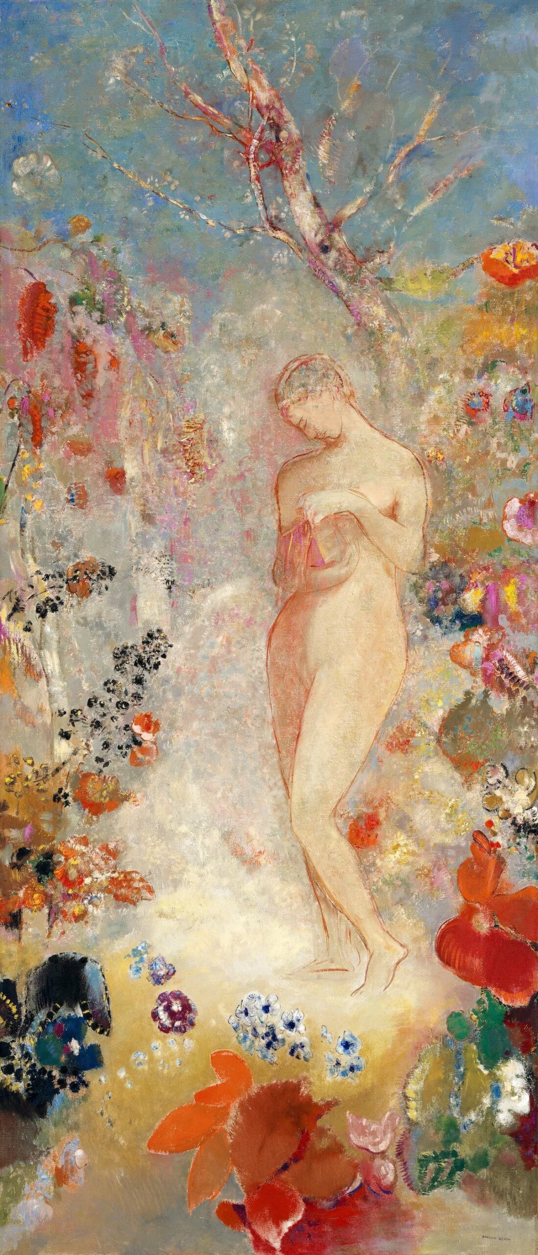 rawpixel: Pandora (1914) by Odilon Redon. Original from The MET museum. Digitally enhanced by rawpixel.
