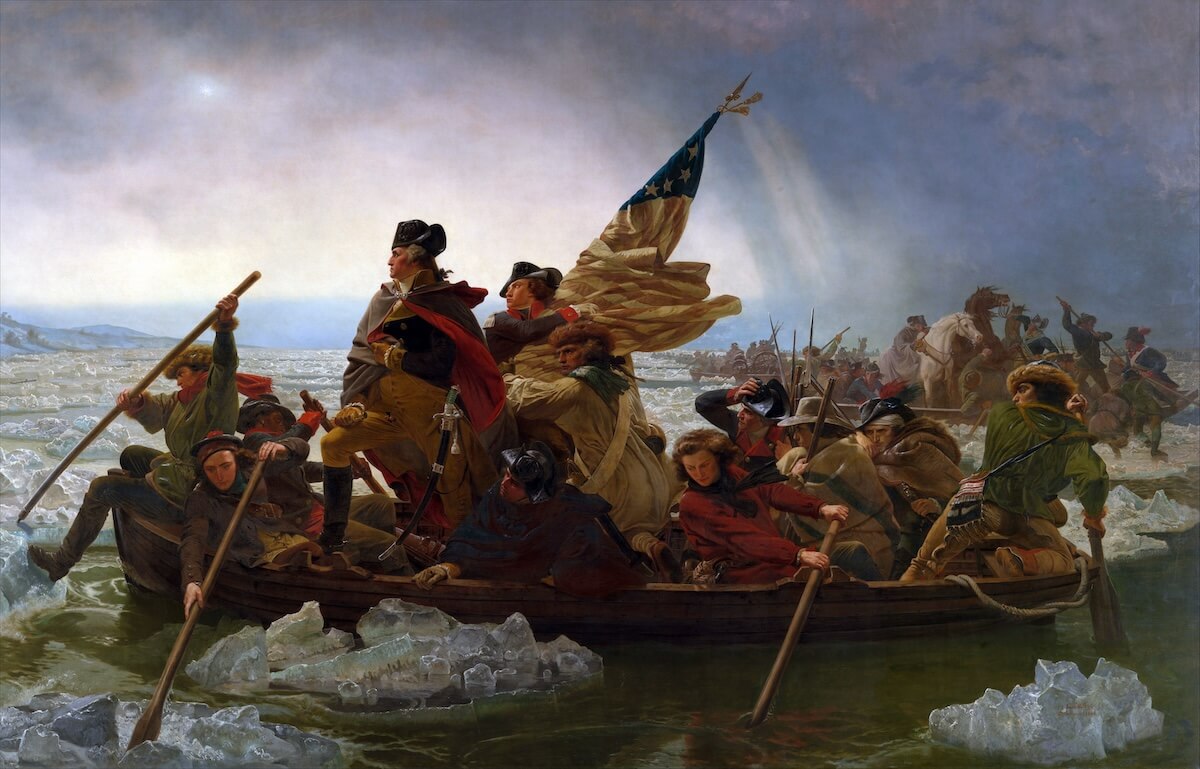 rawpixel: Washington Crossing the Delaware by Emanuel Leutze, MMA-NYC, 1851
