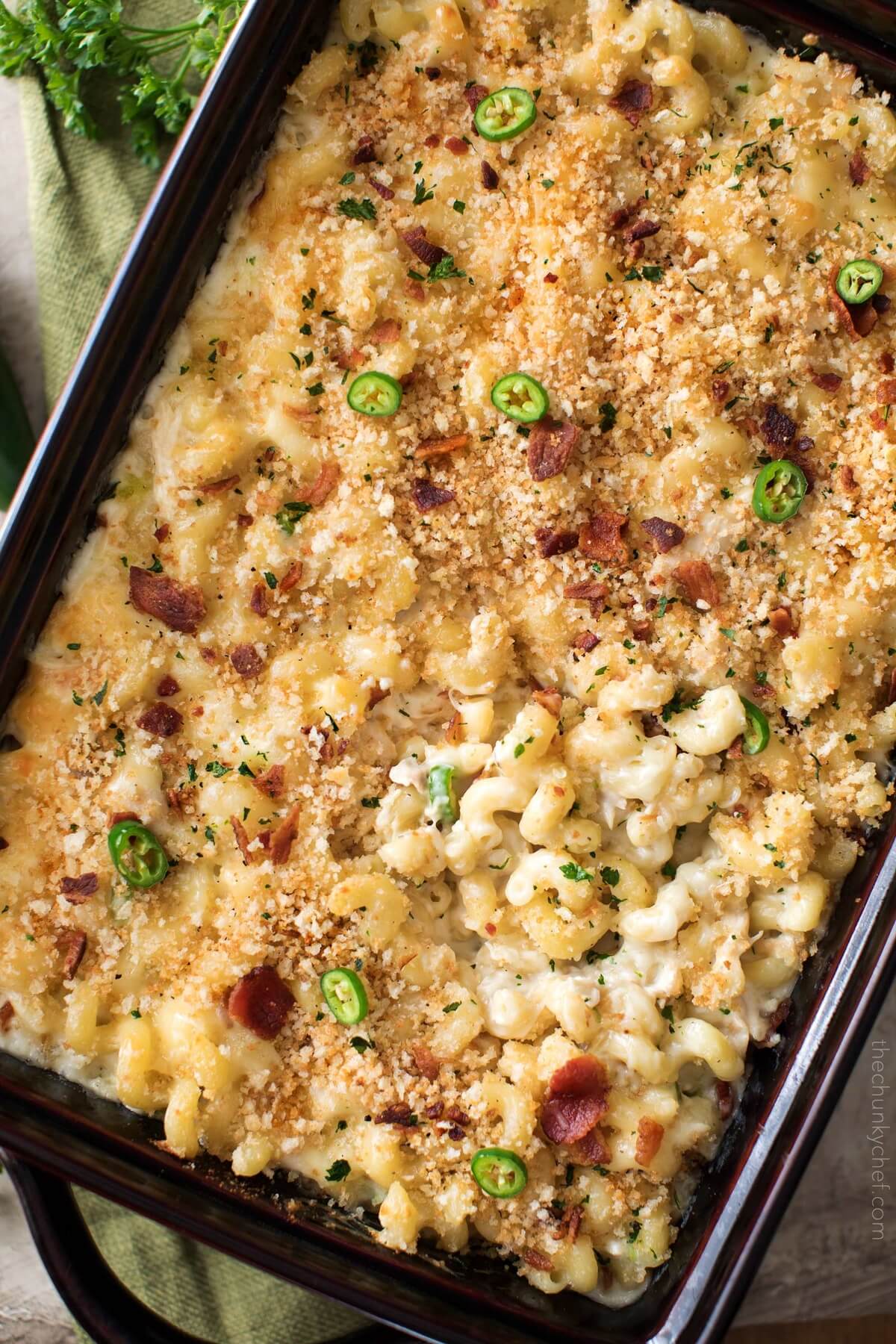the chunky chef jalapeno popper mac and cheese