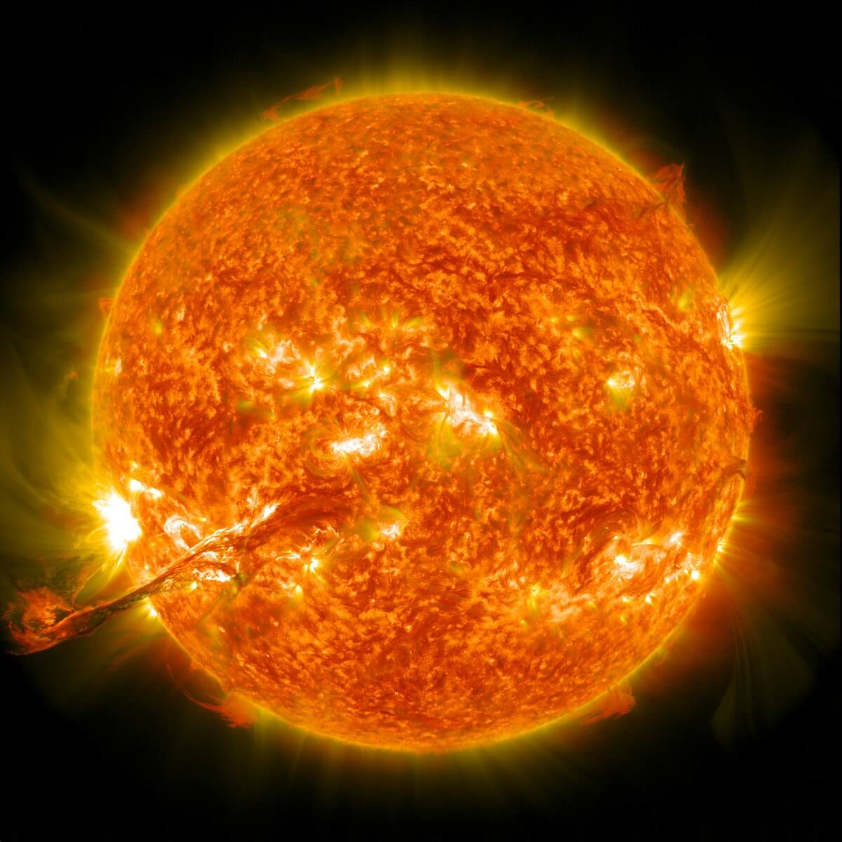 Unsplash: Photo of sun in space by NASA
