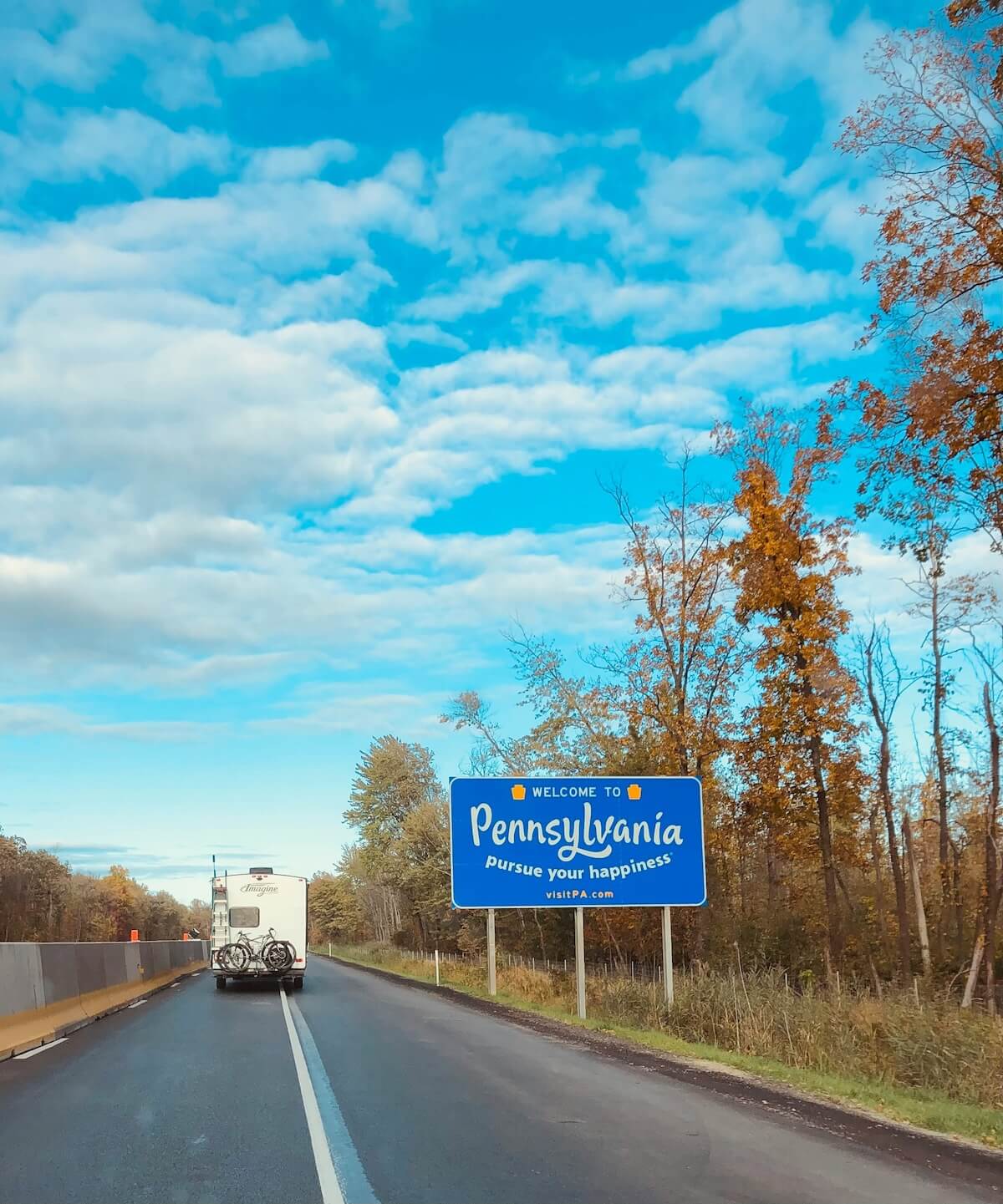 Unsplash: Welcome to Pennsylvania sign by Addy MAe