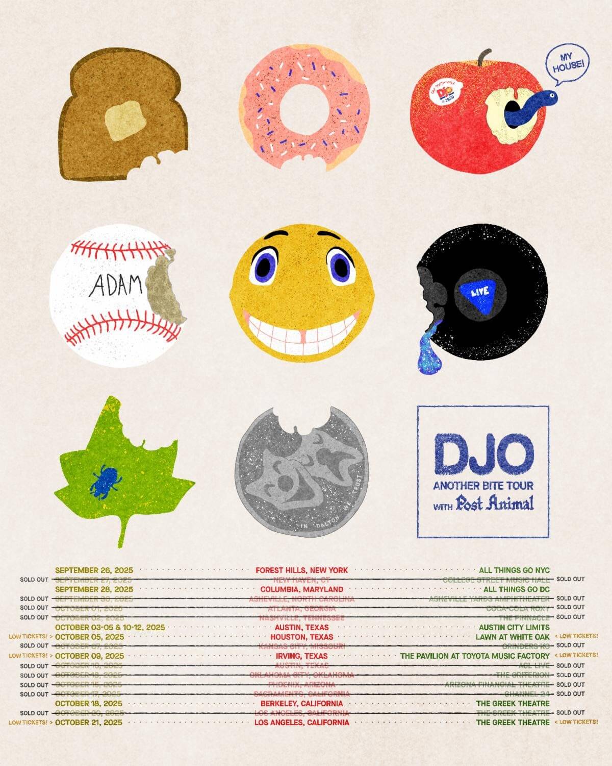 DJO Another Bite Tour Poster