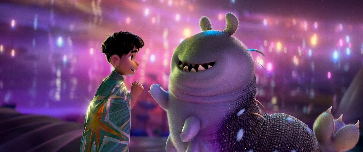 UNEXPECTED FRIENDS – When Elio's wish to be abducted by aliens actually comes true, he meets an array of space inhabitants, including Glordon, the tender-hearted son of a fierce warlord ruler. Featuring the voices of Yonas Kibreab and Remy Edgerly as Elio and Glordon, respectively, Disney and Pixar's Elio releases in theaters June 20, 2025. © 2025 Disney/Pixar. All Rights Reserved.