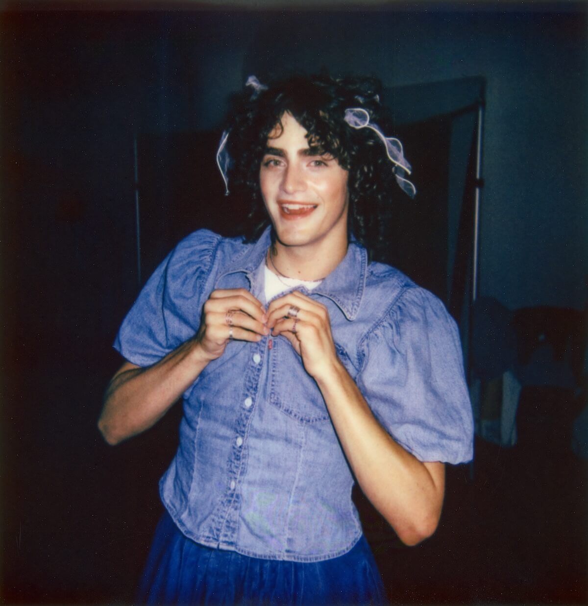 Fin Argus with blue top and bows for Playboy 1973