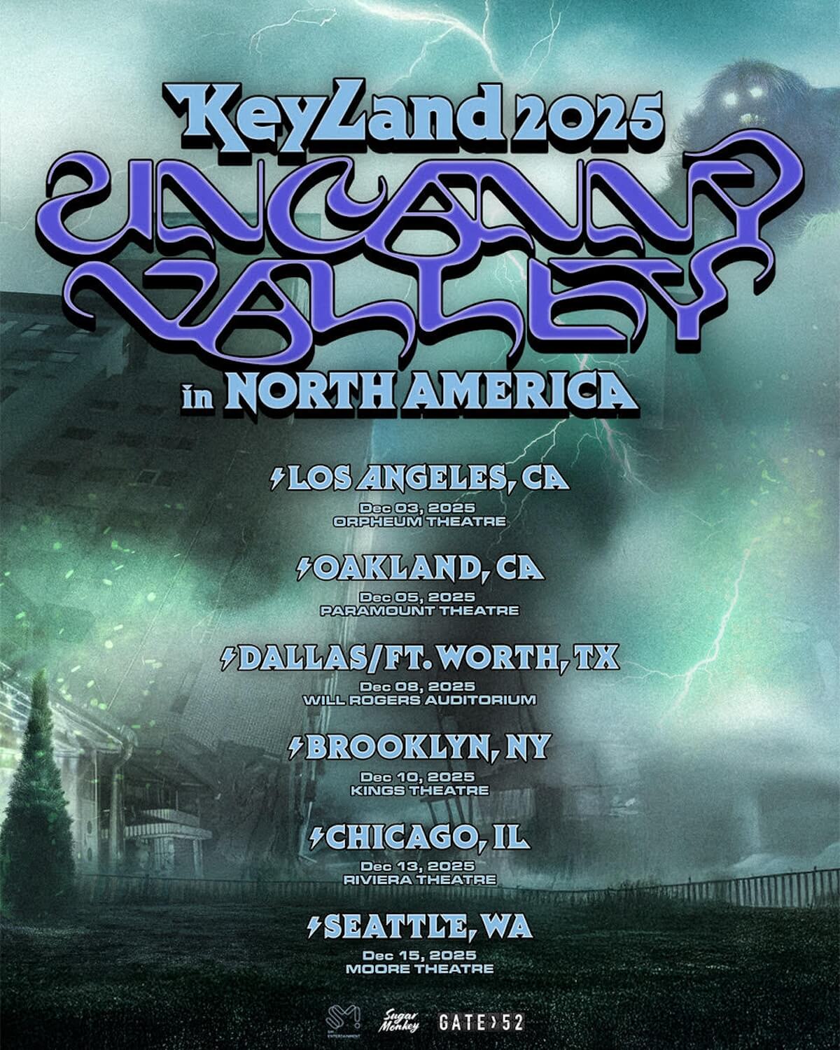KEYLAND 2025 tour poster
