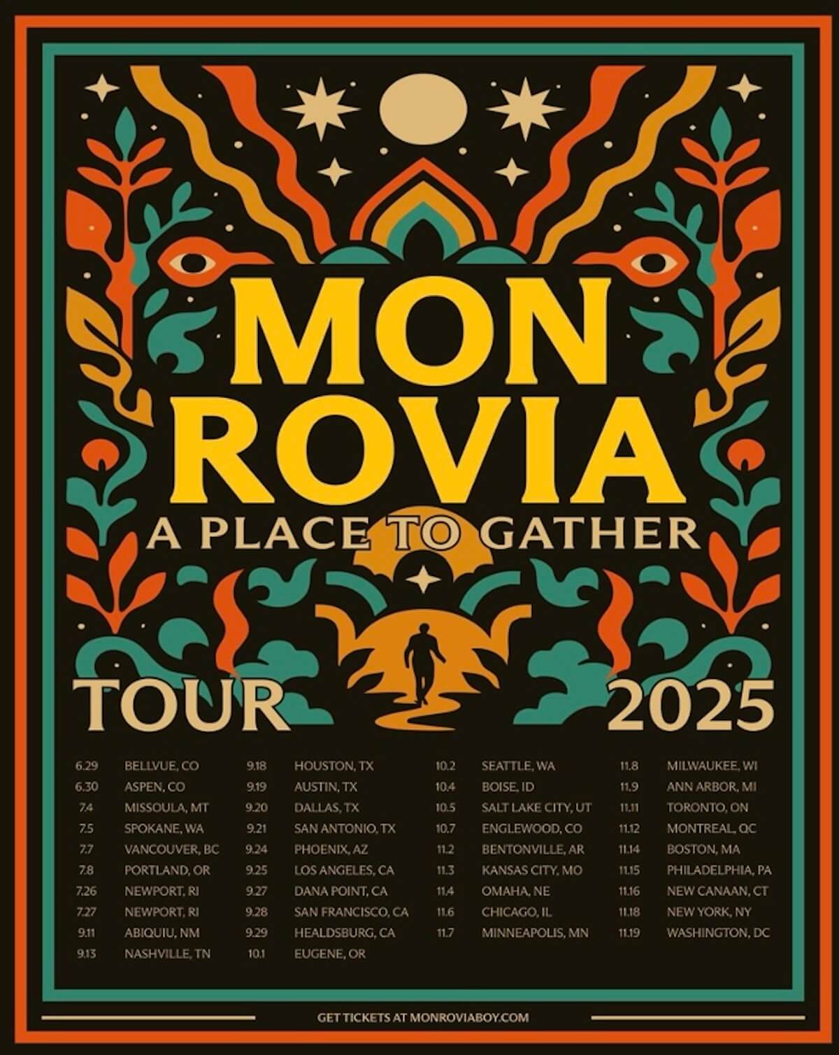 Mon Rovia a place to gather tour poster