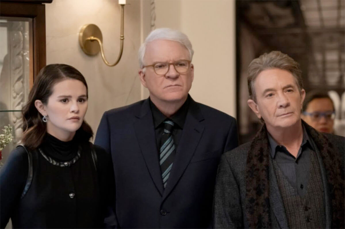 Only Murders in the Building Season 5 opening image: Mabel, Charles and Oliver