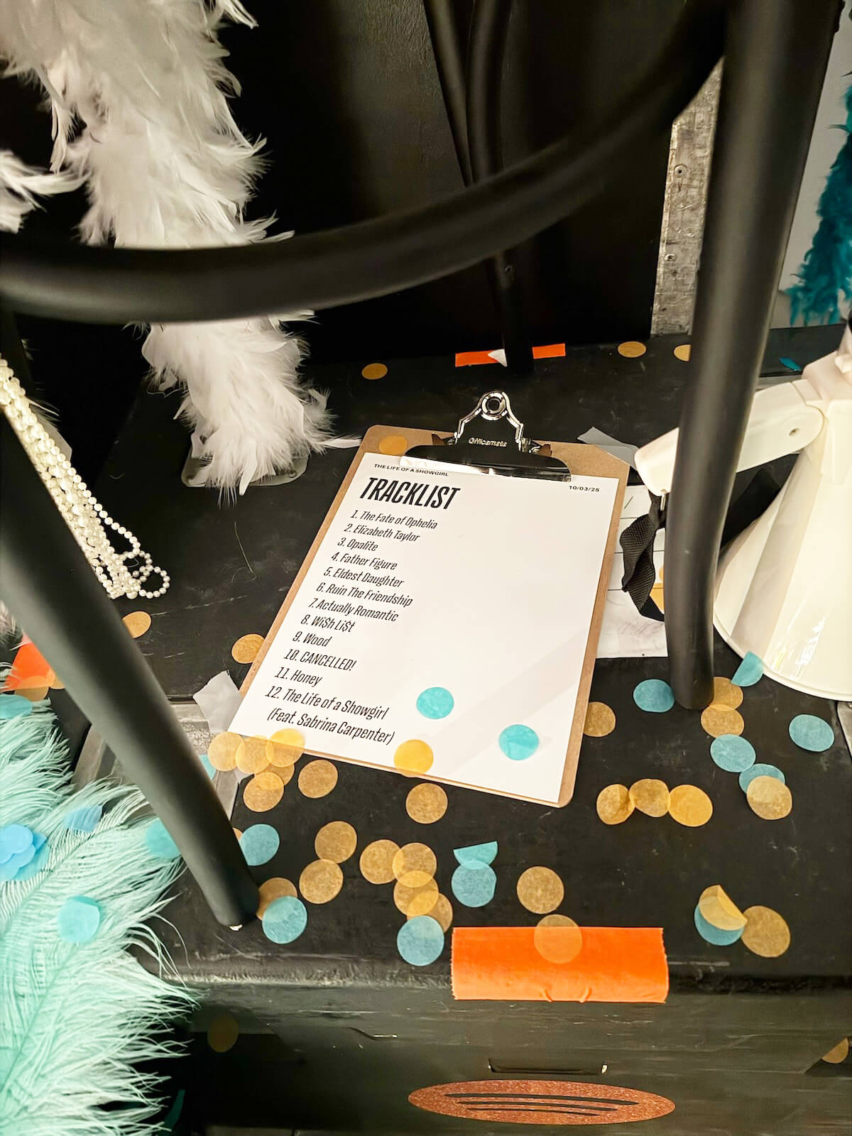 Taylor Swift: The Life of a Showgirl: A Spotify event track list