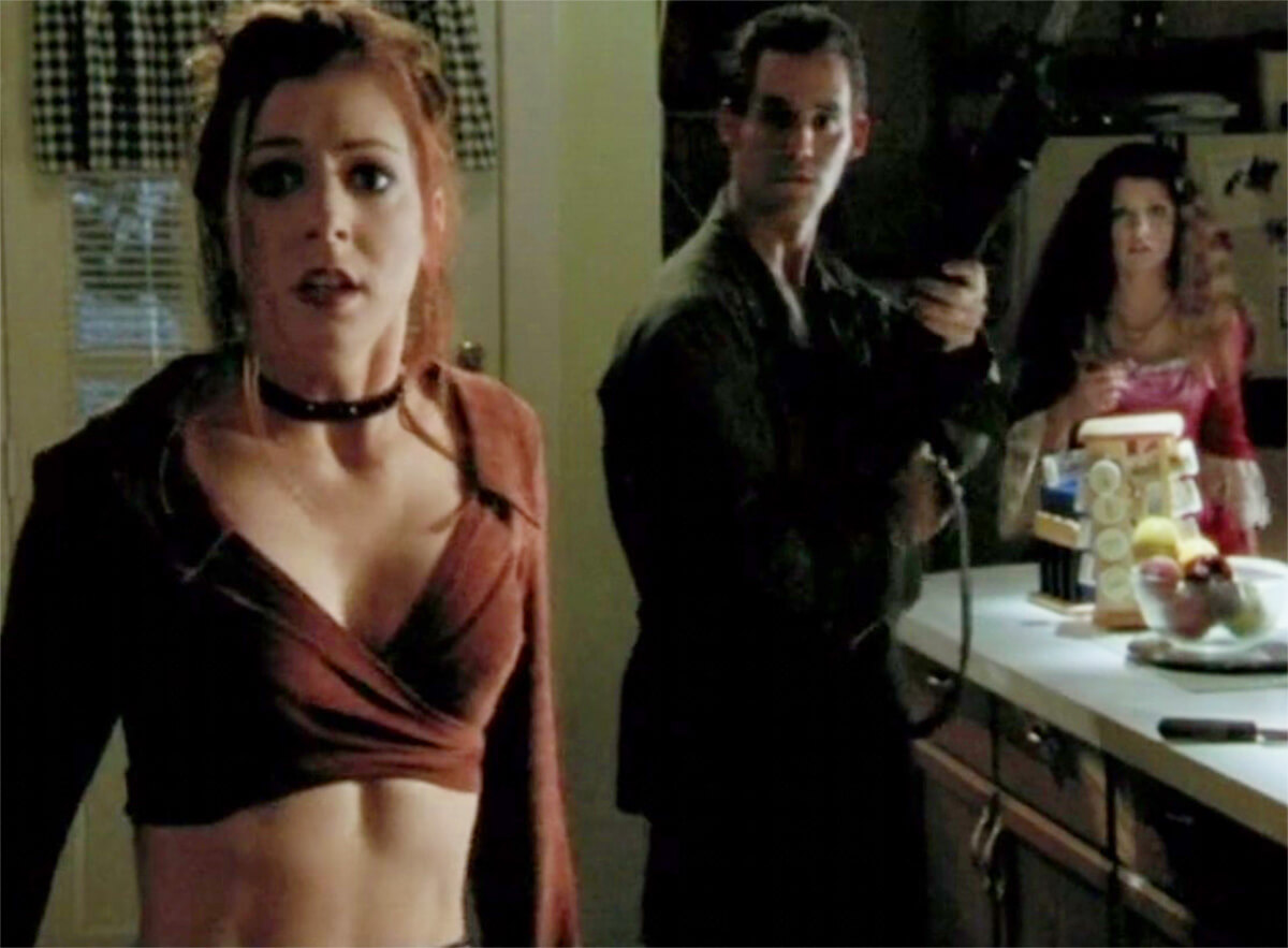 Buffy the Vampire Slayer: Willow, Xander and Buffy in 'Halloween' episode