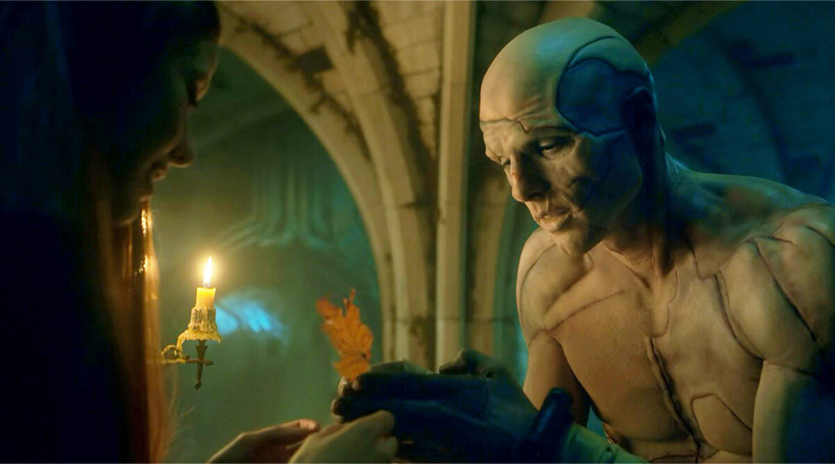 Frankenstein (2025): The Creature gives Elizabeth a leaf