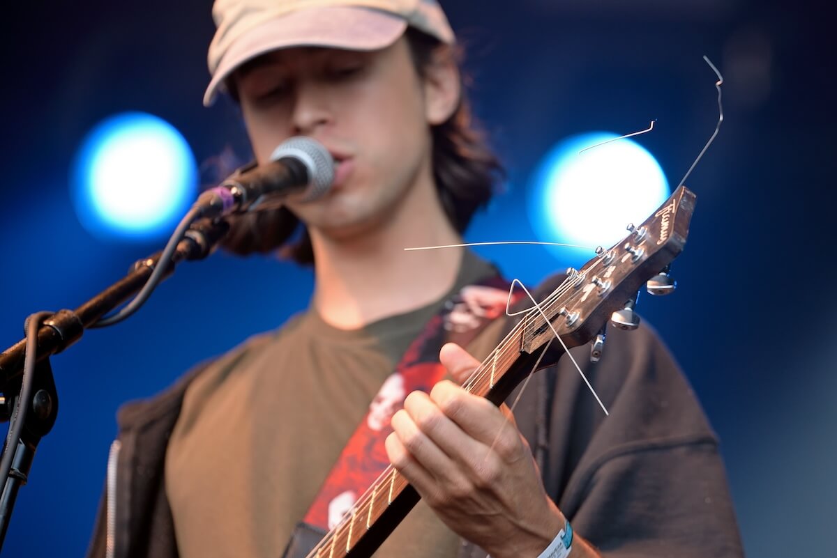 Shutterstock: BARCELONA - JUN 3: Alex G (band) perform in concert at Primavera Sound 2016 Festival on June 3, 2016 in Barcelona, Spain.