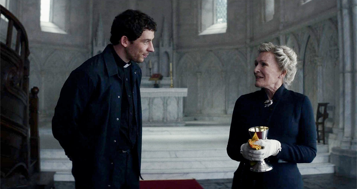 Wake Up Dead Man: A Knives Out Mystery - Jud and Martha in church